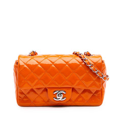 Chanel Mini Rectangular Classic Patent Single Flap