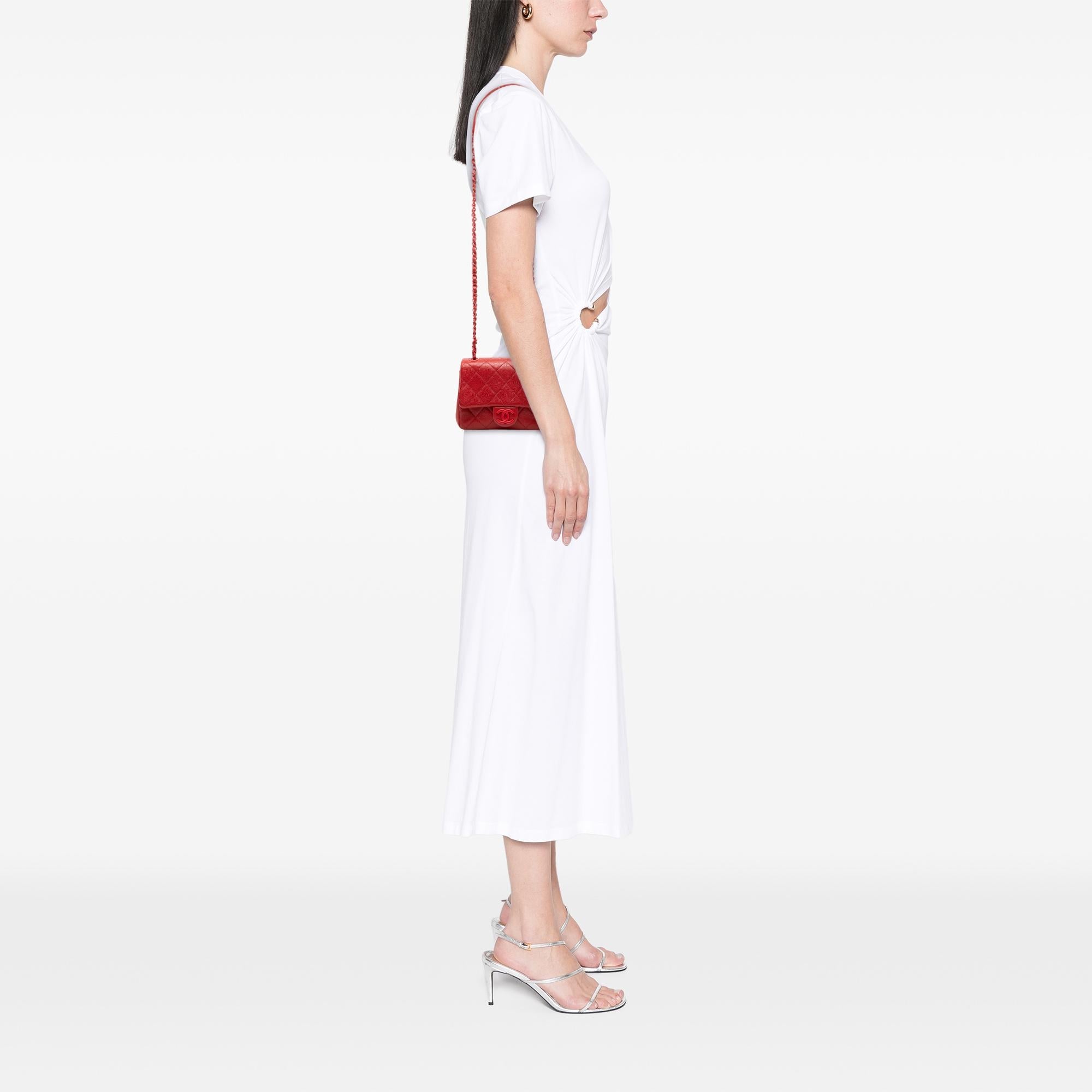 Chanel Mini Square Caviar Incognito Flap