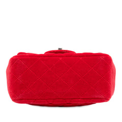 Chanel Mini Square Classic Velvet Single Flap