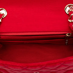 Chanel Mini Square Classic Velvet Single Flap