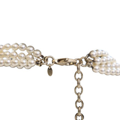 Chanel Multi Strand Knotted Faux Pearl Necklace