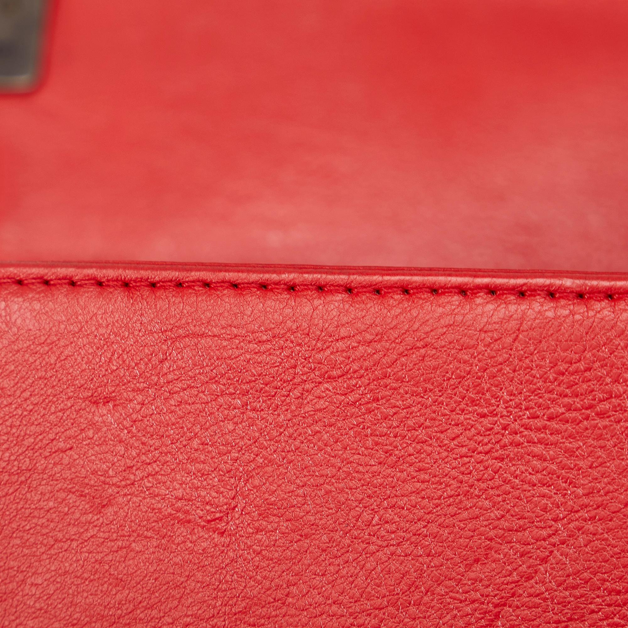 Chanel Old Medium Calfskin Double Stitch Boy Flap