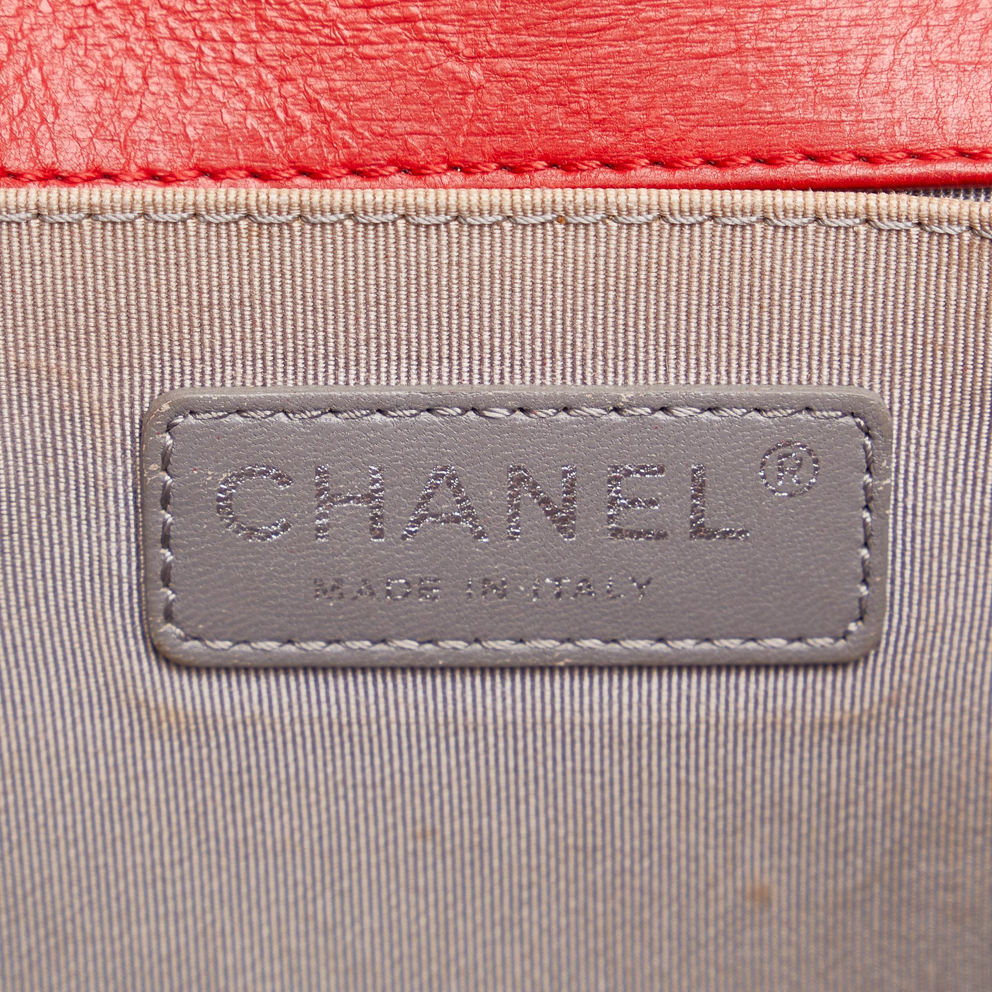 Chanel Old Medium Calfskin Double Stitch Boy Flap