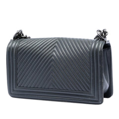 Chanel Old Medium Chevron Lambskin Boy Flap
