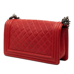 Chanel Old Medium Quilted Caviar Boy Flap