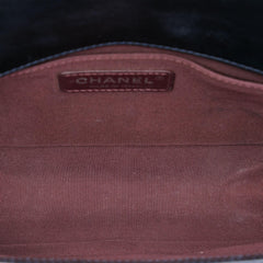 Chanel Old Medium Quilted Glazed Calfskin Chain Around Boy Flap