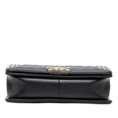 Chanel Old Medium Quilted Lambskin Boy Flap
