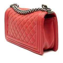 Chanel Old Medium Quilted Lambskin Boy Flap