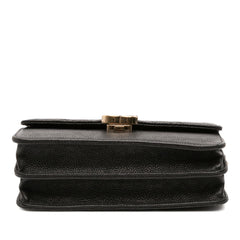 Chanel Paris Cuba Square Quilted Caviar Thread Around Wallet On Chain