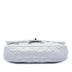 Chanel Paris Dubai Medium Perforated Metallic Lambskin Medals Flap