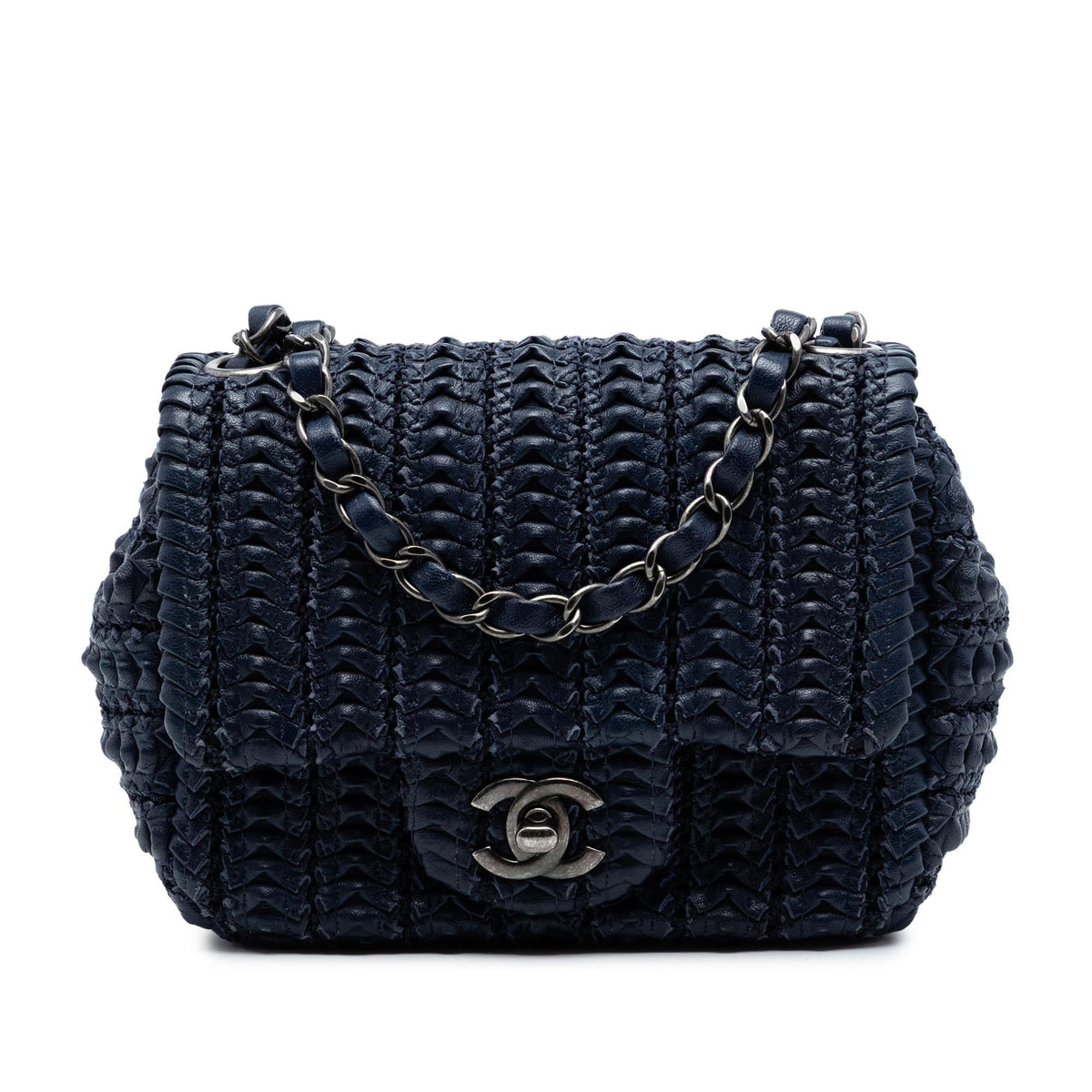 Chanel Paris Seoul Mini Crochet Lambskin Single Flap