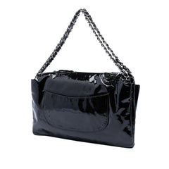 Chanel Patent Camellia Flap Bag