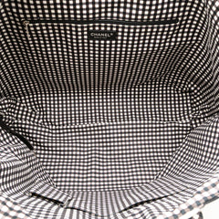 Chanel Printed Canvas Gingham Weekender Tote