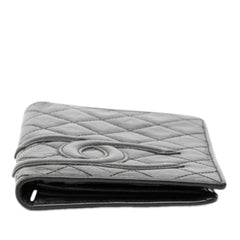 Chanel Quilted Aged Calfskin Cambon Ligne Bifold Wallet