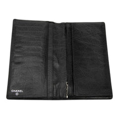 Chanel Quilted Aged Calfskin Cambon Ligne Bifold Wallet