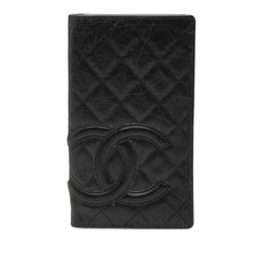 Chanel Quilted Aged Calfskin Cambon Ligne Bifold Wallet