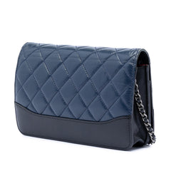 Chanel Quilted Aged Calfskin Gabrielle Wallet On Chain