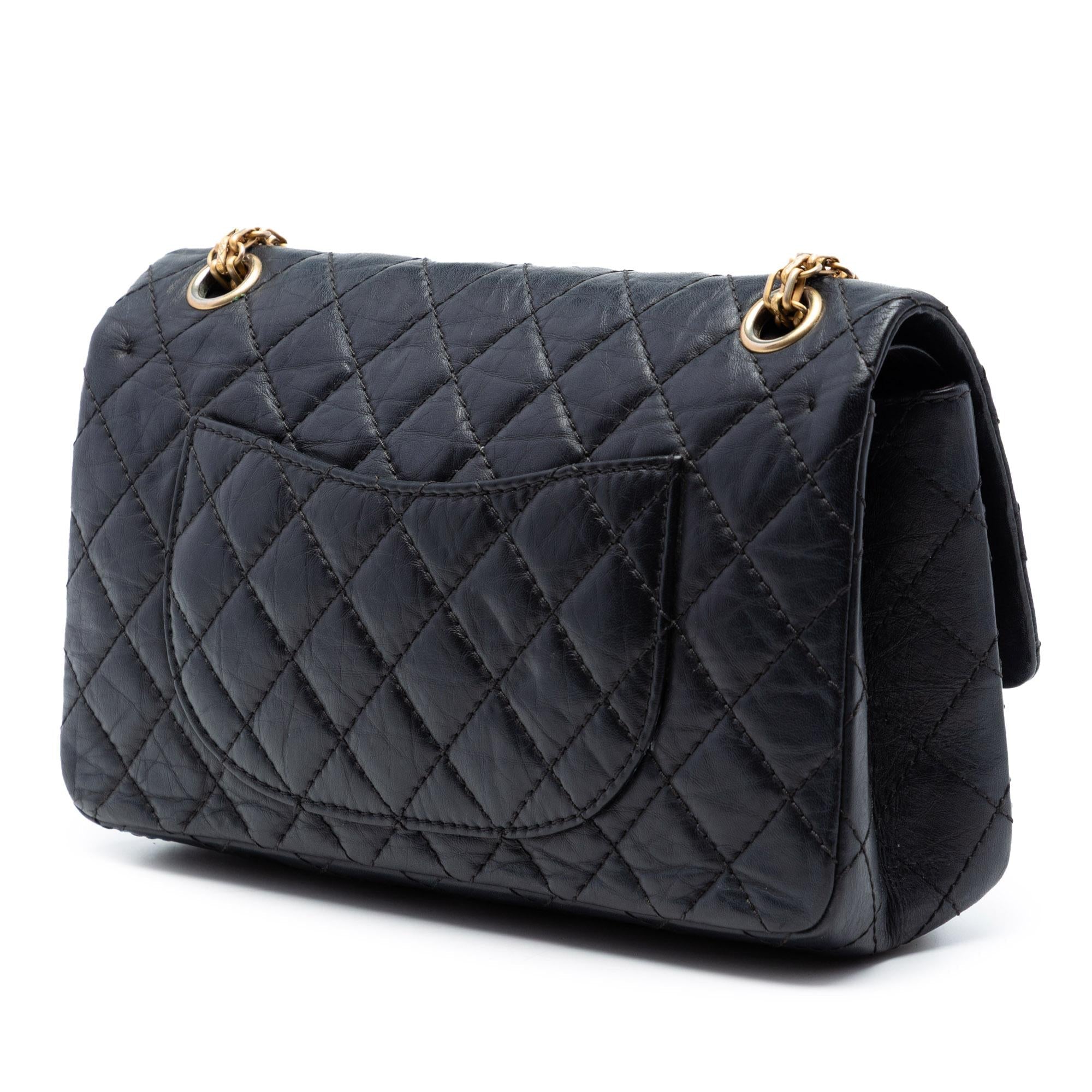 Chanel Quilted Aged Calfskin Reissue 2.55 Double Flap 225