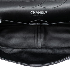 Chanel Quilted Aged Calfskin So Black Reissue 2.55 Double Flap 227