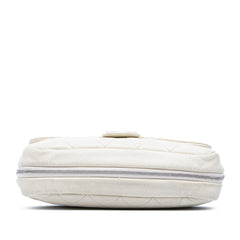 Chanel Quilted Calfskin Expandable Zip Yacht Flap