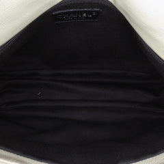 Chanel Quilted Calfskin Expandable Zip Yacht Flap