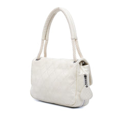 Chanel Quilted Calfskin Expandable Zip Yacht Flap