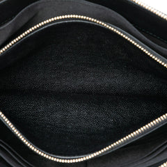 Chanel Quilted Caviar Boy O Case Zip Clutch