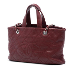 Chanel Quilted Caviar Shopping Tote