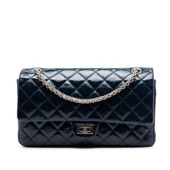 Chanel Quilted Crinkled Patent Reissue 2.55 Double Flap 226