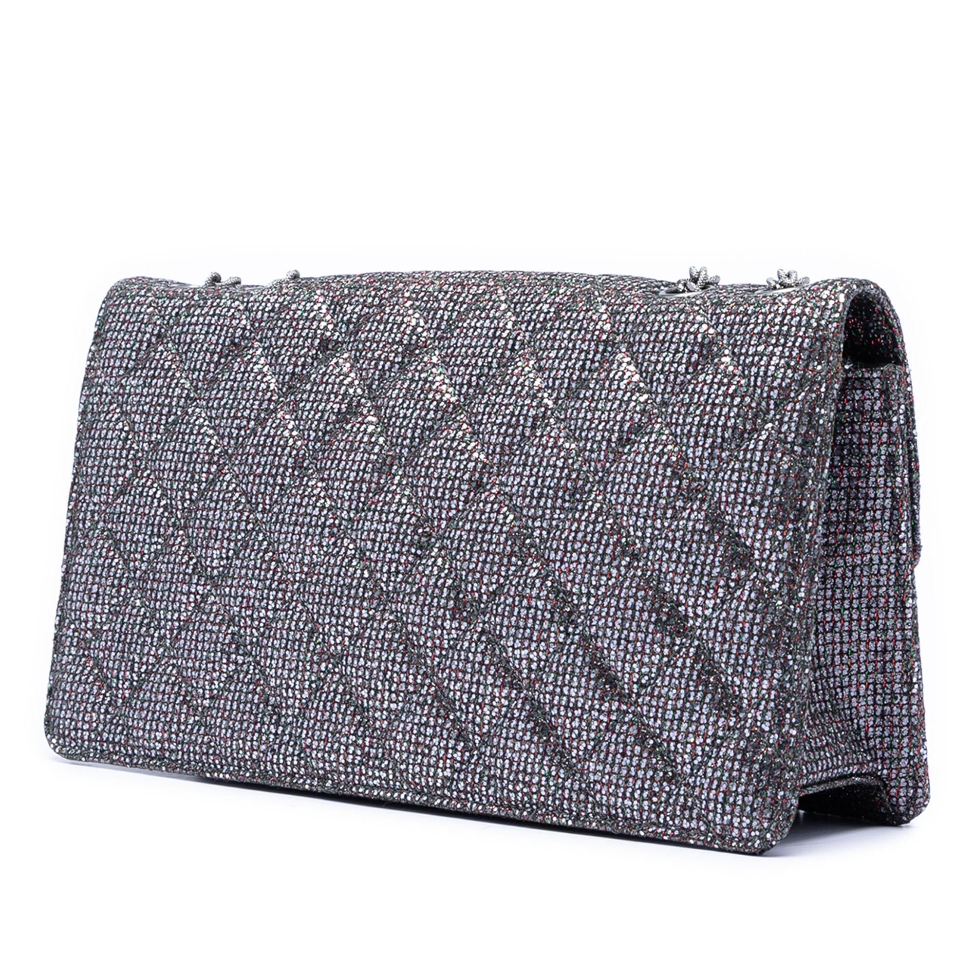 Chanel Quilted Glitter Canvas Reissue 2.55 Flap