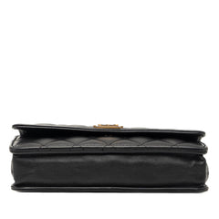 Chanel Quilted Lambskin Boy Wallet On Chain