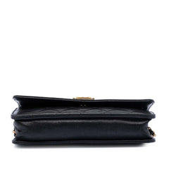 Chanel Quilted Lambskin Boy Wallet On Chain