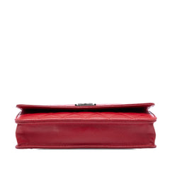 Chanel Quilted Lambskin Boy Wallet On Chain