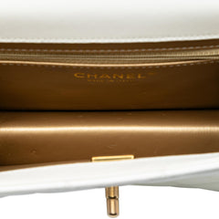 Chanel Quilted Lambskin Crystal Geometric CC Frame Flap
