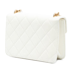 Chanel Quilted Lambskin Crystal Geometric CC Frame Flap