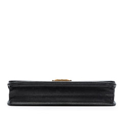 Chanel Quilted Lambskin Double Stitch Boy Wallet On Chain