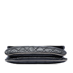 Chanel Quilted Lambskin East West Mademoiselle Flap