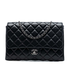 Chanel Quilted Lambskin Flap Clutch with Chain