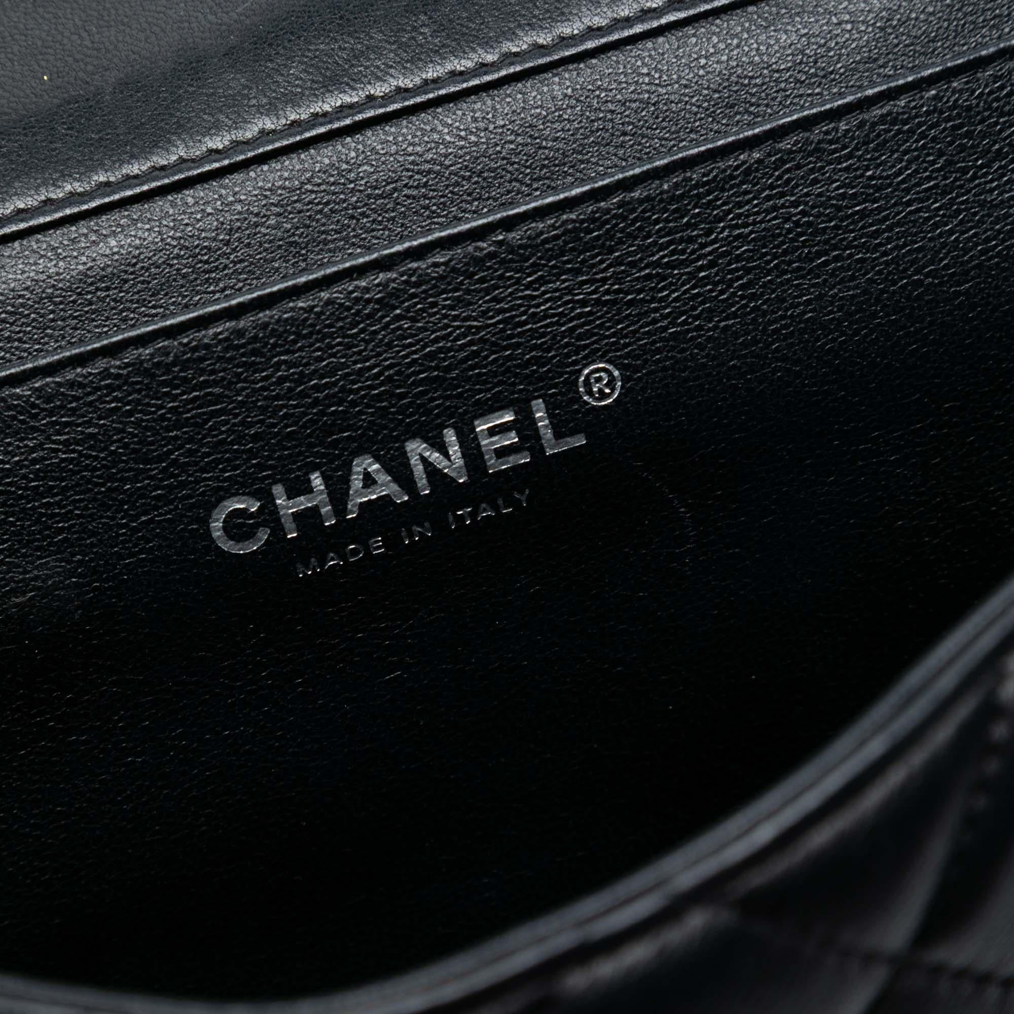 Chanel Quilted Lambskin Flap Clutch with Chain