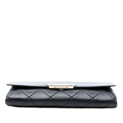Chanel Quilted Lambskin Retro Label Shoulder Bag