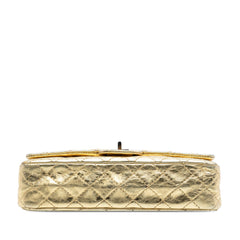 Chanel Quilted Metallic Aged Calfskin Reissue 2.55 Double Flap 225