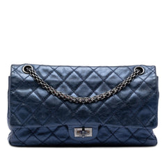 Chanel Quilted Metallic Aged Calfskin Reissue 2.55 Double Flap 226