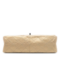 Chanel Quilted Metallic Aged Calfskin Reissue 2.55 Double Flap 226