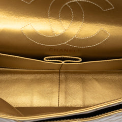 Chanel Quilted Metallic Aged Calfskin Reissue 2.55 Double Flap 226