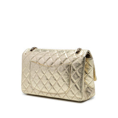Chanel Quilted Metallic Aged Calfskin Reissue 2.55 Double Flap 226