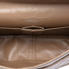 Chanel Quilted Metallic Aged Calfskin Reissue 2.55 Double Flap 226