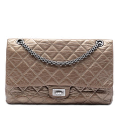Chanel Quilted Metallic Aged Calfskin Reissue 2.55 Double Flap 226