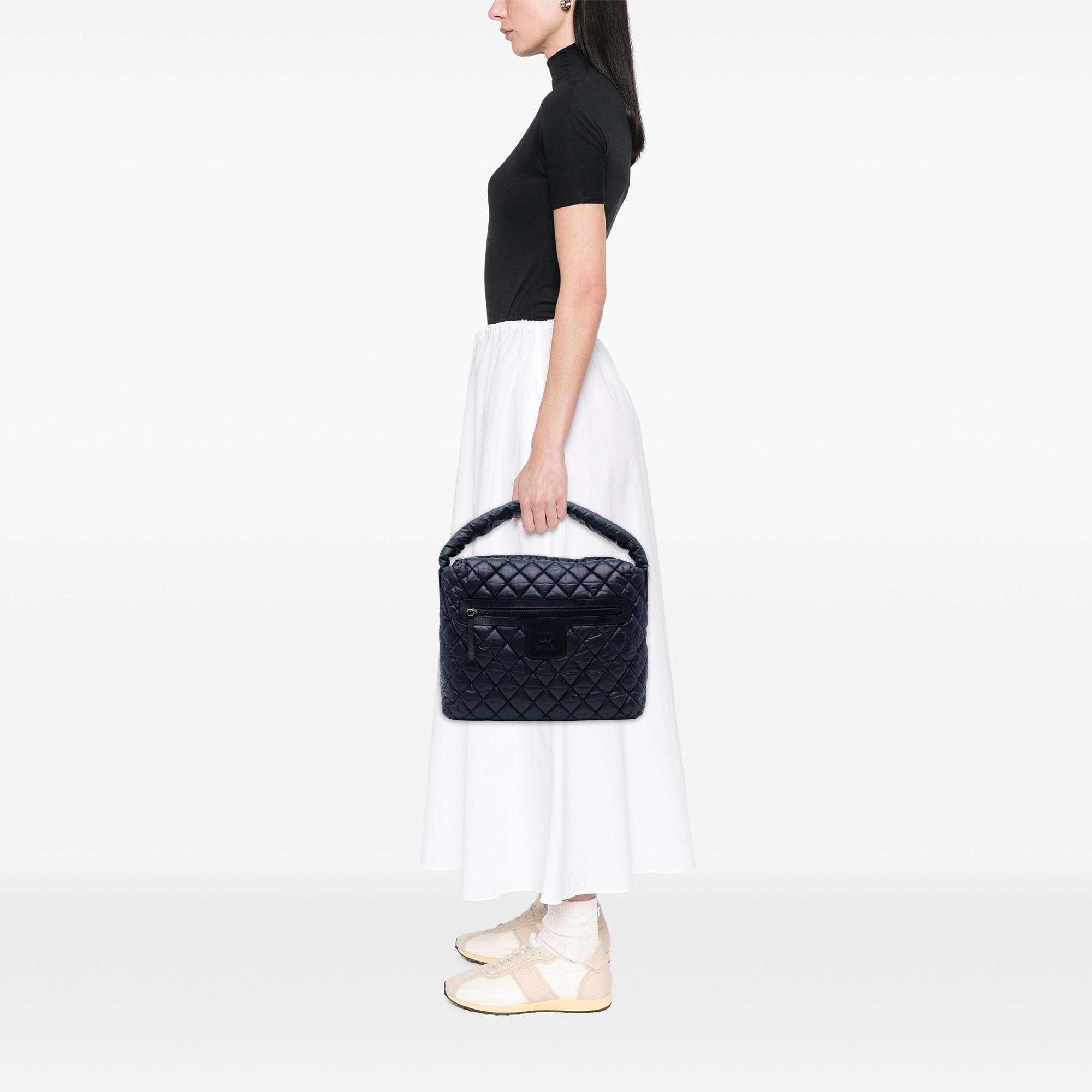 Chanel Quilted Nylon Coco Cocoon Hobo