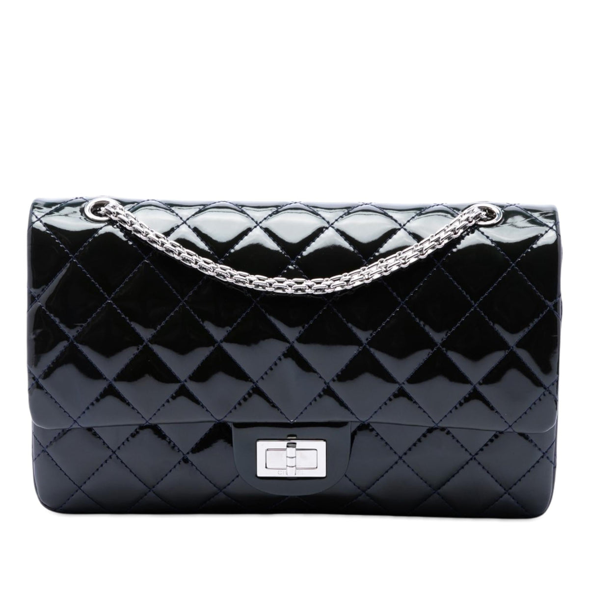 Chanel Quilted Patent Reissue 2.55 Double Flap 227