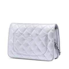 Chanel Reissue 2.55 Quilted Metallic Aged Calfskin Wallet on Chain